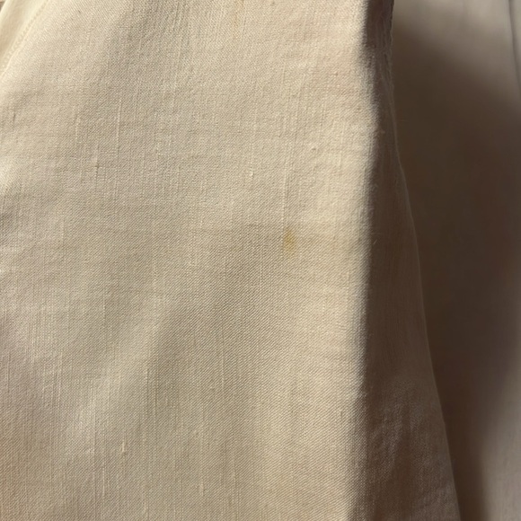 Vintage Elie Tahari Linen Cream Pants Size 2 - Picture 8 of 11